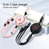 Einziehbares Datenkabel 3 in 1 Schnellladezubehör für Mitsubishi Lancer Mirage ASX Ralliart Jinxuan Lancer Galant Attrage