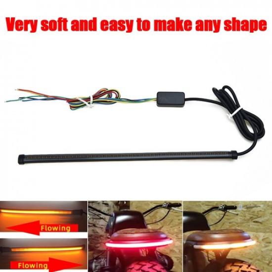 Brake Light Strip Waterproof 30cm Motorcycle Sequential Flowing LED Tail