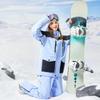 Women's Color Block Ski Suit & Men's Waterproof Ski Jacket - Windproof, Warm, and Breathable for Winter Outdoor Adventures