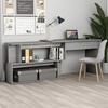 VidaXL Corner Desk Concrete Grey 200x50x76 Cm Chipboard