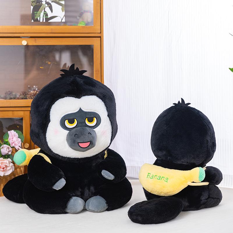 Cute White-faced Monkey Plush Toy Doll Cute Monkey Dudu Doll Chimpanzee Doll Birthday Gift