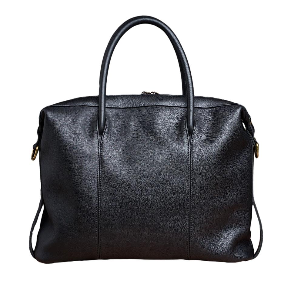 Genuine Leather Black Men Handbag Man Briefcase Brown Business Shoulder Crossbody Bag Cowhide Office 17 Inch Laptop Bag