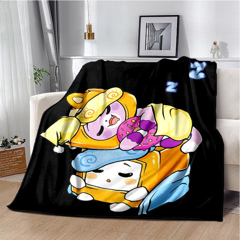 29 Style New Lankybox Boxy Foxy Rocky Cartoon Blanket,Soft Throw Blanket for Home Bedroom Bed Sofa Travel Picnic Cover Kid Gift