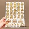 Korean Style Rhinestone Small Butterfly Hair Clip - Glossy Cross-border Fashion Accessory
