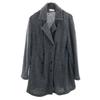 90s Made In Japan Old Pea Coat M Gray Women Used