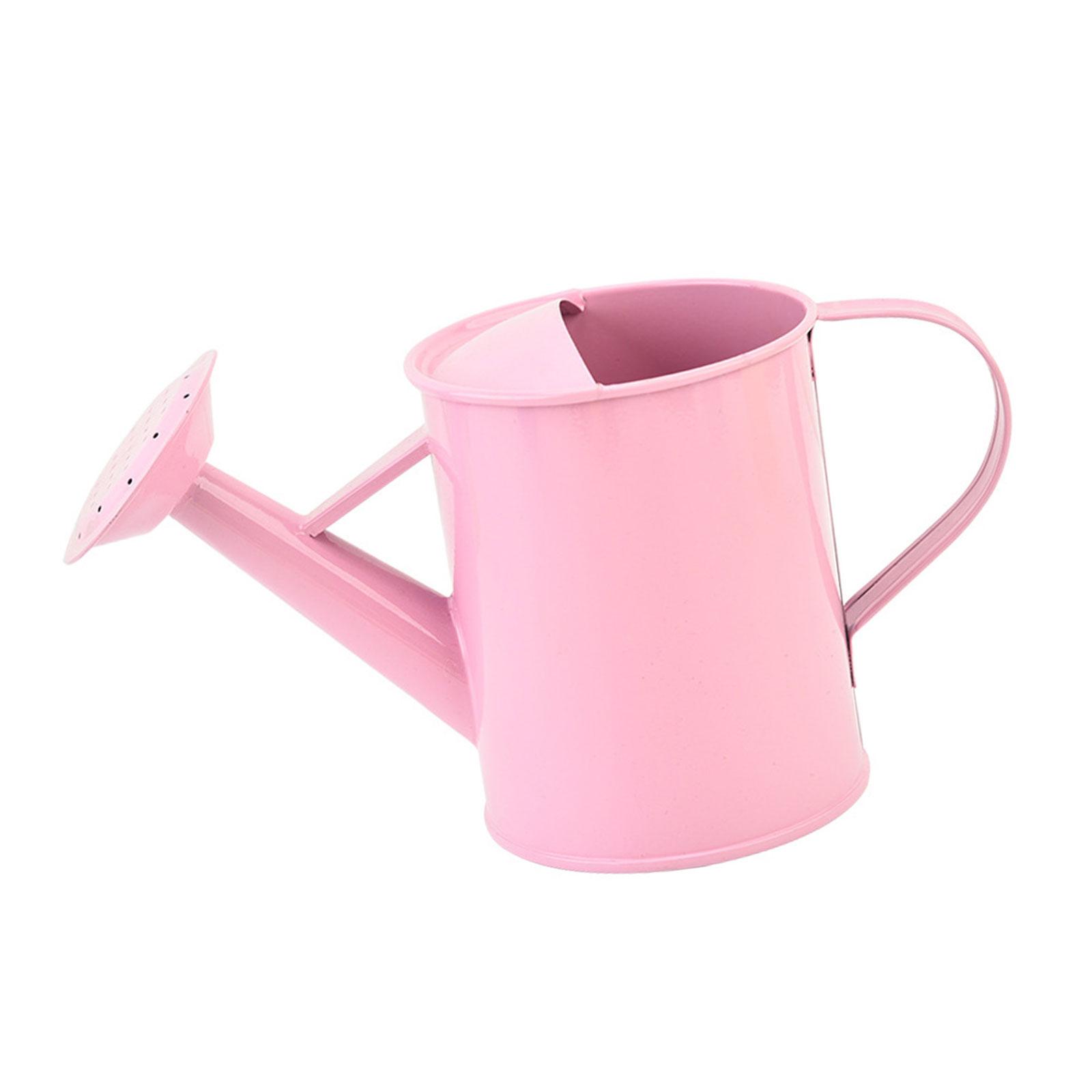 

Iron Watering Can 20oz Wide Spout Watering Pot Ergonomic Handle Design for Efficient Water Flow Control for Home Garden розовый