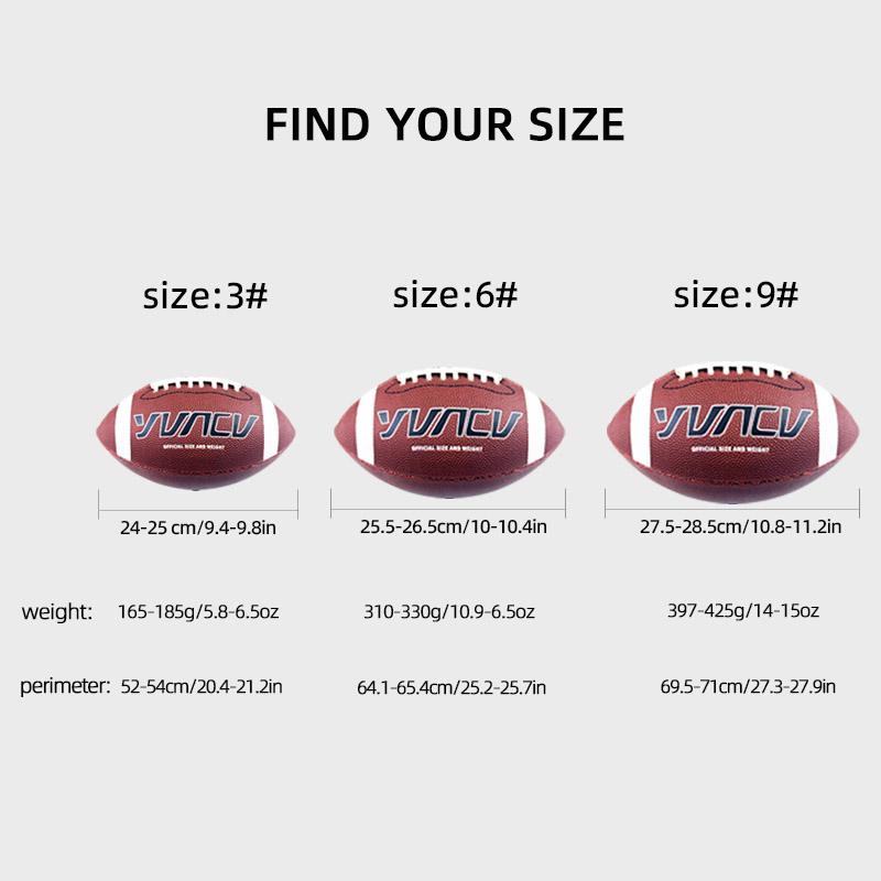 1pc Standard American Football For Youth And Adult Outdoor Sports Game Competition Training , Rugby Size 9 , 6 , 3
