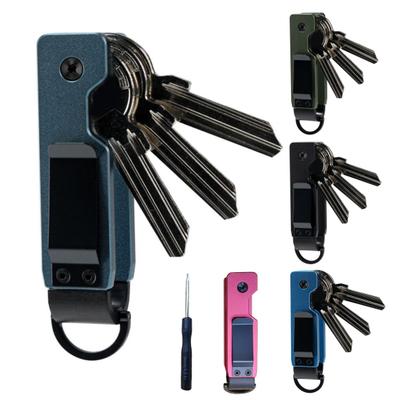 Key Storage Clip Compact Design Metal Construction Outdoor Portable Key Storage Organizer Compatible with Various Key Types