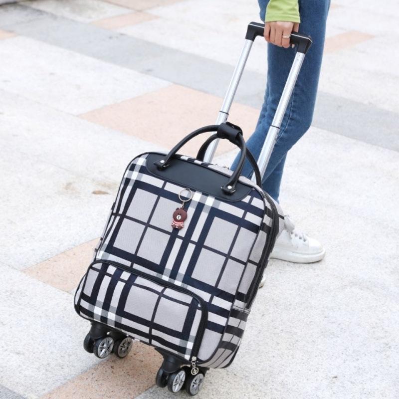 Borsa Trolley Grande Impermeabile da Donna con Ruote Universali