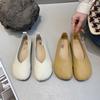 Flat bottom soft sole small single shoes spring new shallow mouth Doudou shoes pregnant women shoes single shoes