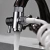 Brass Faucet Diverter Valve with Aerator, Faucet Adapter for Sink Hose Attachment, 3 Way Faucet Splitter with Male Thread Adapter, Faucet Connector