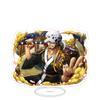 Stand Acrilico Grande Ornamenti Cartone Animato Pirata Luffy Sauron Espositore da Tavolo Spettacolo di Fumetti Vendita All'Ingrosso Consegna