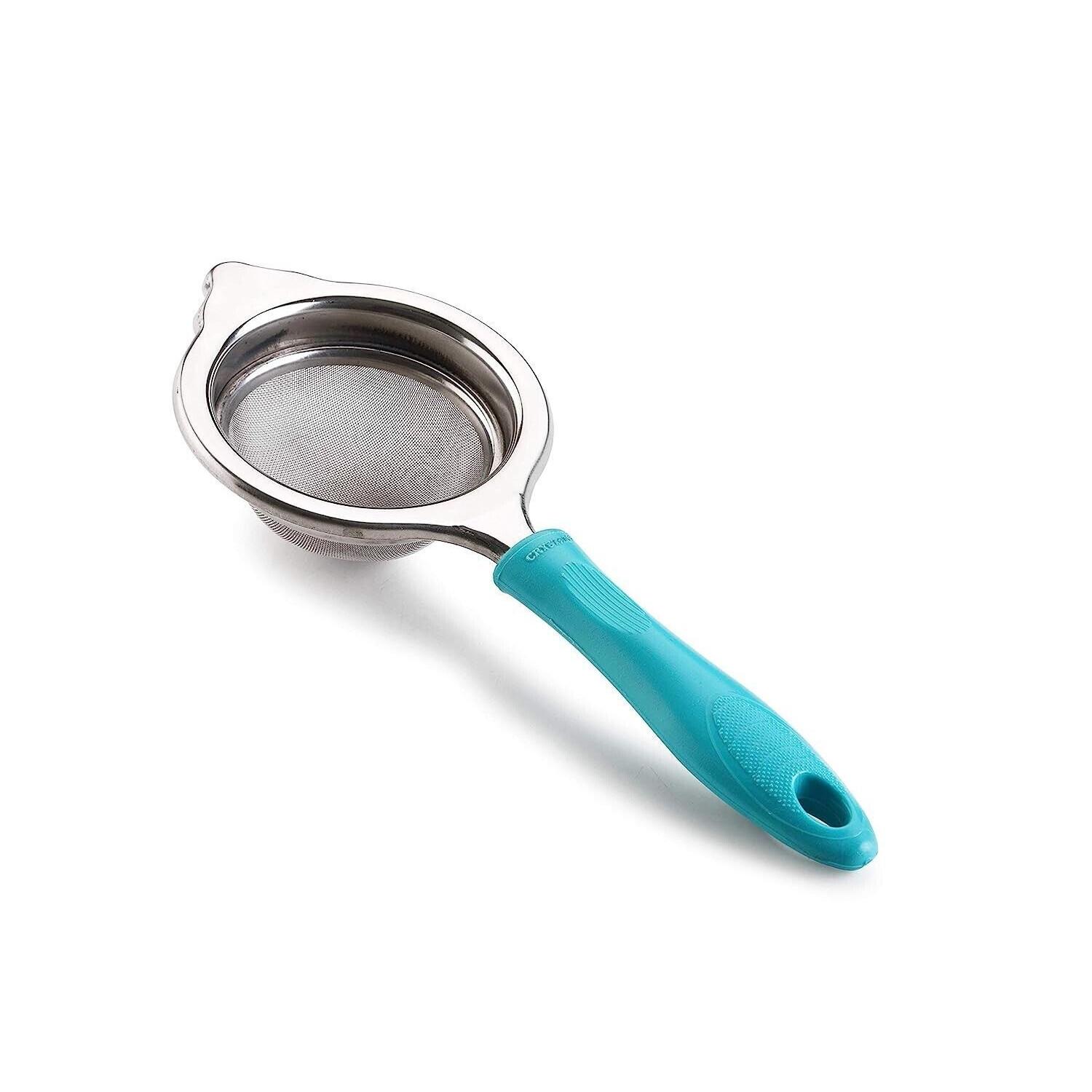 

Medium Stainless Steel Tea Strainer Blue Color Pack Of 1 MR364