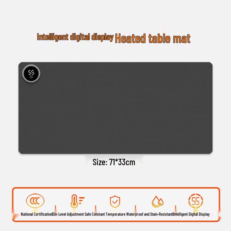 Electric Heating Desk Pad - Warm Mouse Pad for Office & Student Use