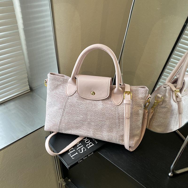 

Large capacity tote bag women s new handbag autumn and winter high-end sense versatile commuter messenger bag розовый