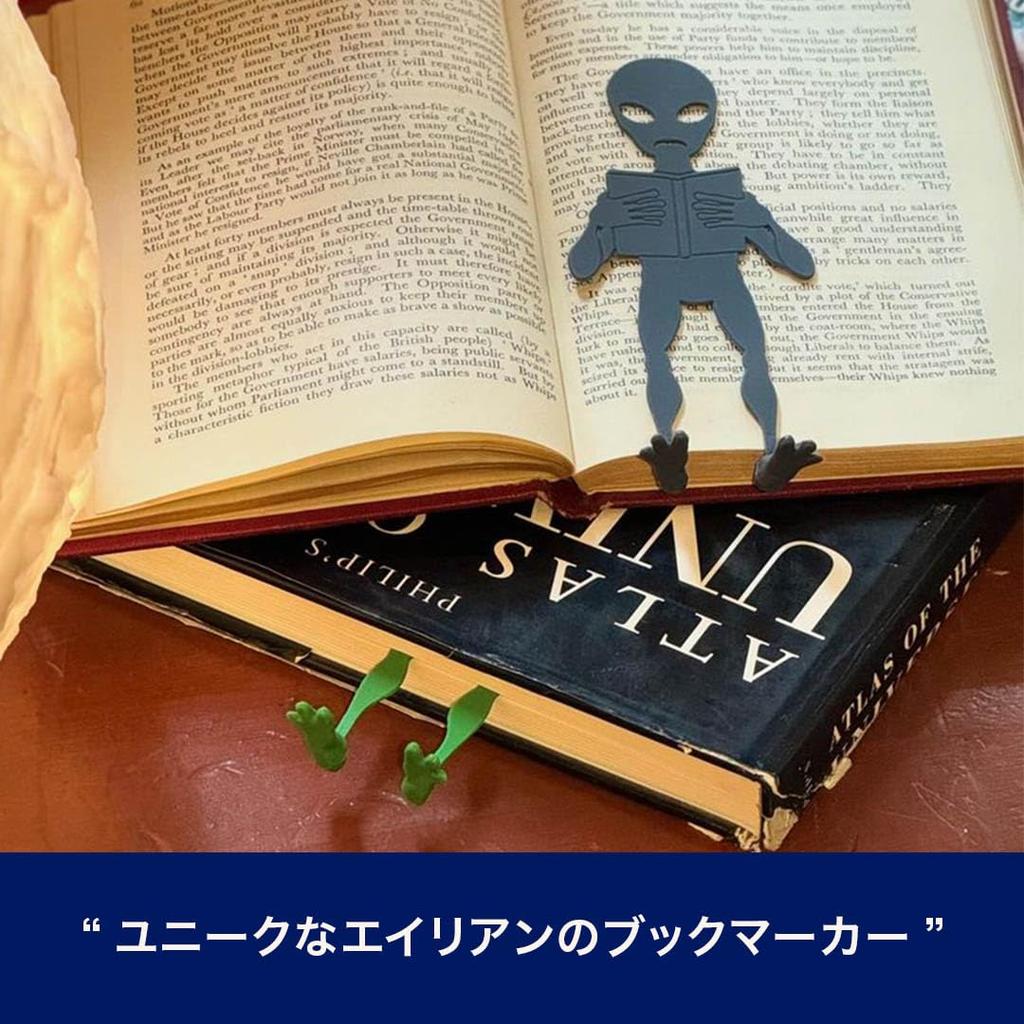 Dalton 3D Alien 147mm 60mm 22mm Perfect for Reading and Bookmark, Green, High, Wide, Deep, GM-0769GN, Gifting.
