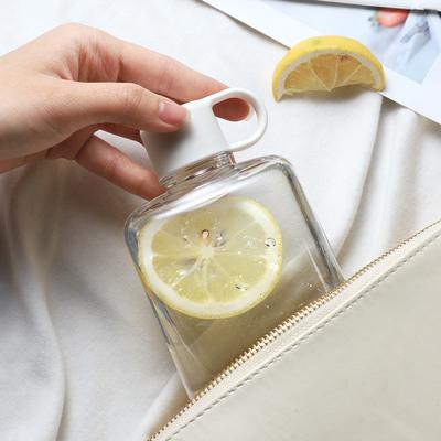 360ML Creative Flat Water Bottle Plastic Travel Bicycle Drinking Juice Reusable Portable Bottles BPA Free Sports Drink Bottle