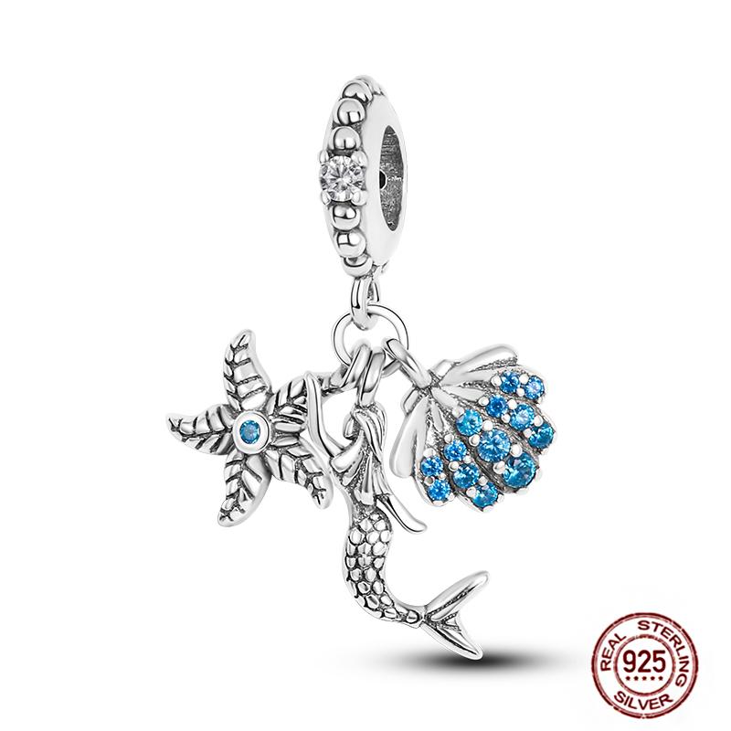 Ocean World Series Original Charms Copper Sea Turtle Octopus Dolphin Seahorse Beads Fits Bracelet Diy Jewelry Gift