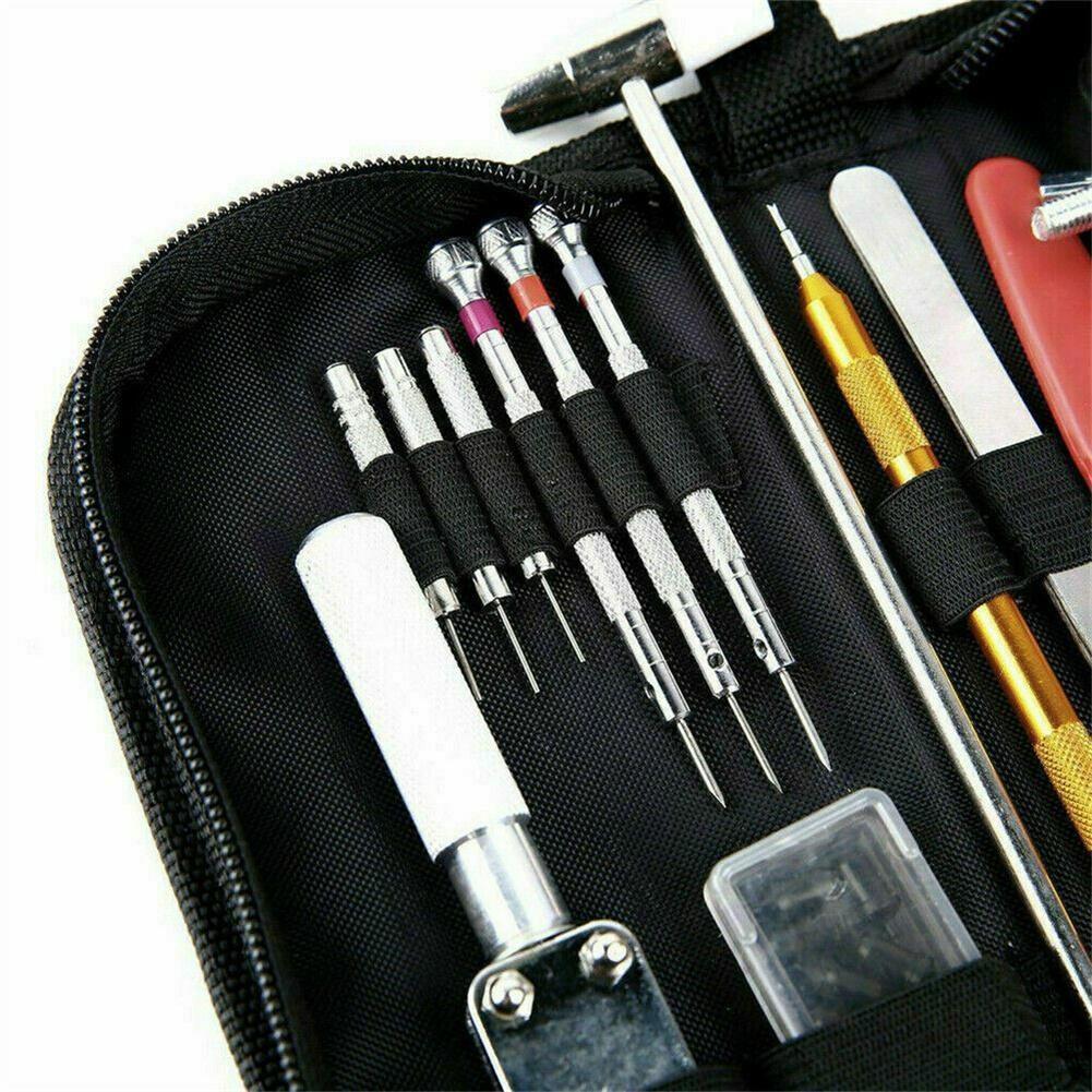 147pcs Portable Tool Set With A Box Adjustable Watch Maintenance Tools For Repairing Clocks Watches