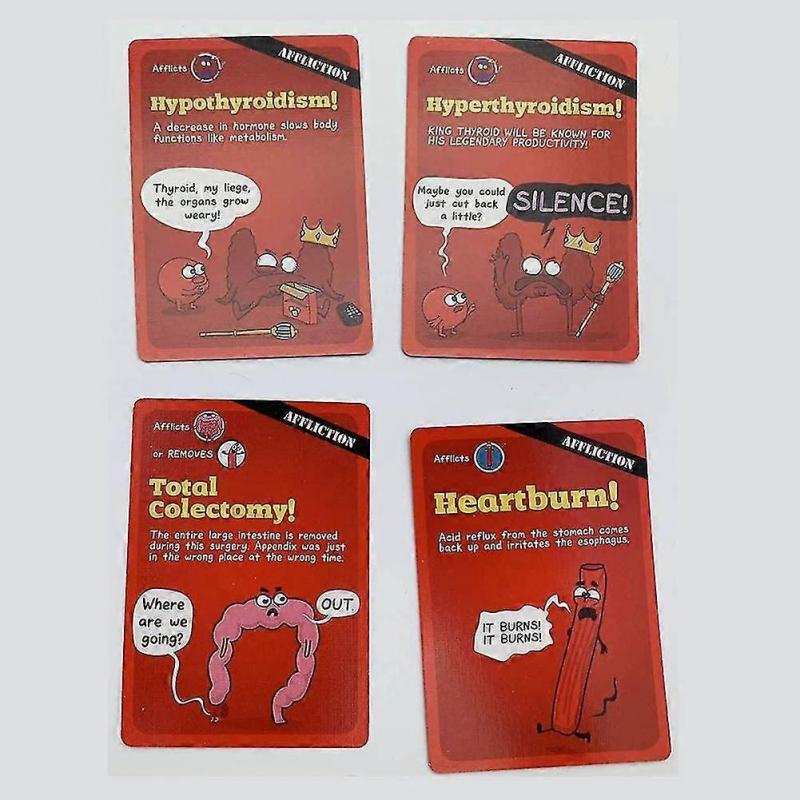 Organ Attack Funny Gathering Card Board Game Party Family Card Portable Toy