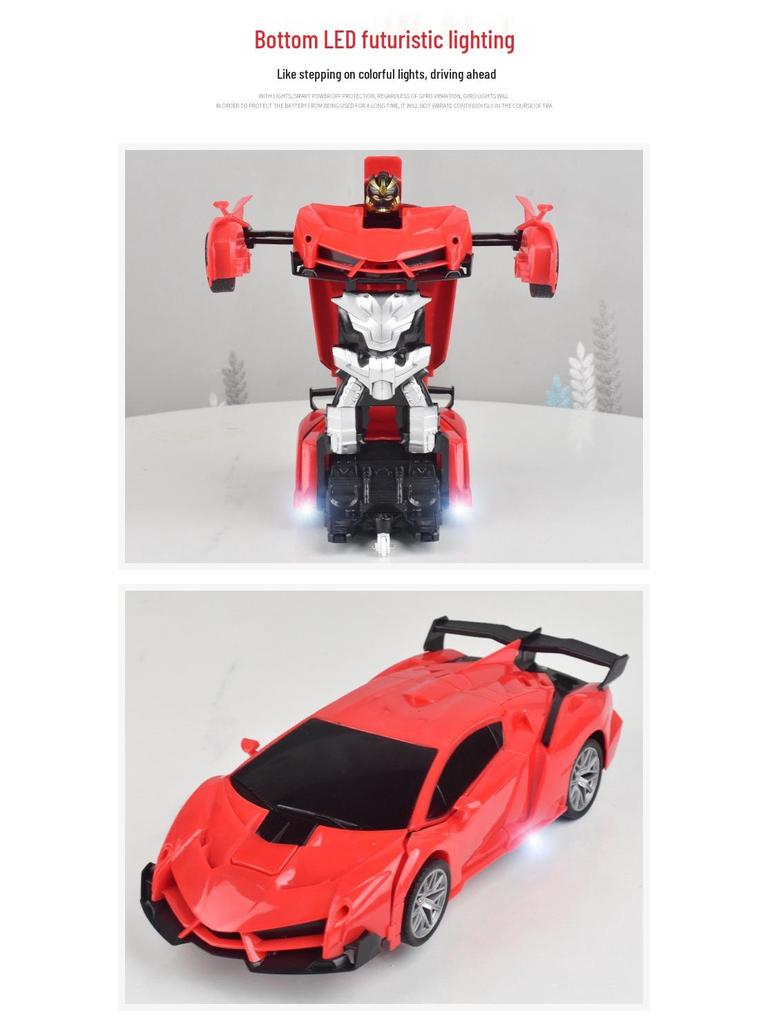 Mașină de curse RC Transformers reîncărcabilă: Jucărie cu telecomandă fără fir pentru copii