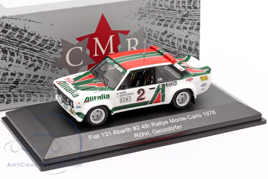 CMR scale FIAT 131 ABARTH Alitalia N2 4th Rally Monte Carlo 1978 1/43