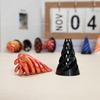 3D Printed Impossible Stone Passthrough Plaything Helix Spinning Pressure Reducing Plaything Pass Through Pyramid Vortex Thread Illusion Plaything