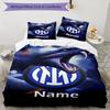 Set Biancheria da Letto Inter Milano Personalizzato con Nome 3 Pezzi Copripiumino Chiusura Include 1 Copripiumino e 2 Federe, Morbido e Confortevole per Tutte le Stagioni.