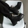 2024 autumn and winter platform Martin boots velvet high-top Derby shoes heightening British locomotive short boots 7430-J