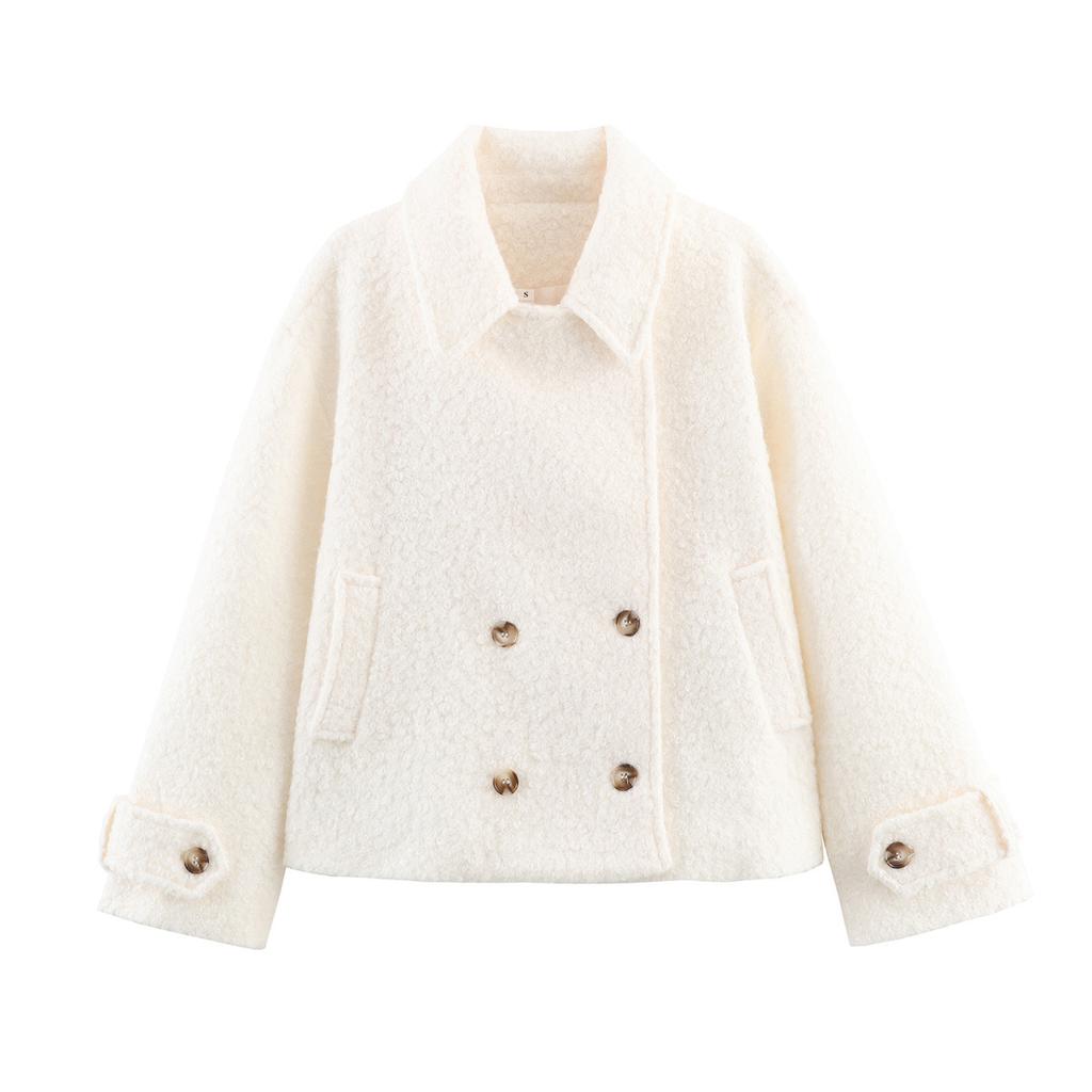 European and American style, new women's clothing, fashionable, casual, versatile classic circle velvet coat