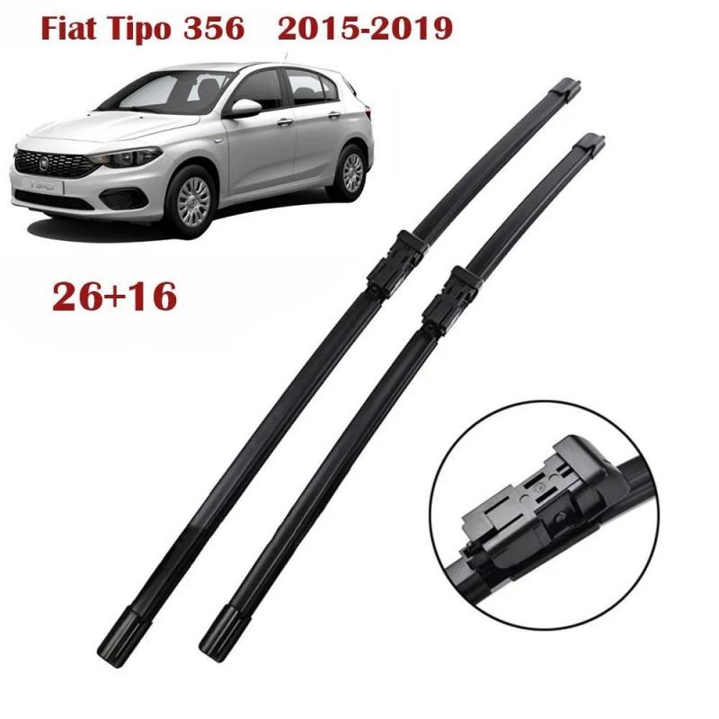 26 +16  Frameless Wipers for Fiat Tipo 356 2015-2019, Fits Fiat Egea, Fiat 500L, Fiat Doblo, Fiat Fiorino, Jeep Renegade