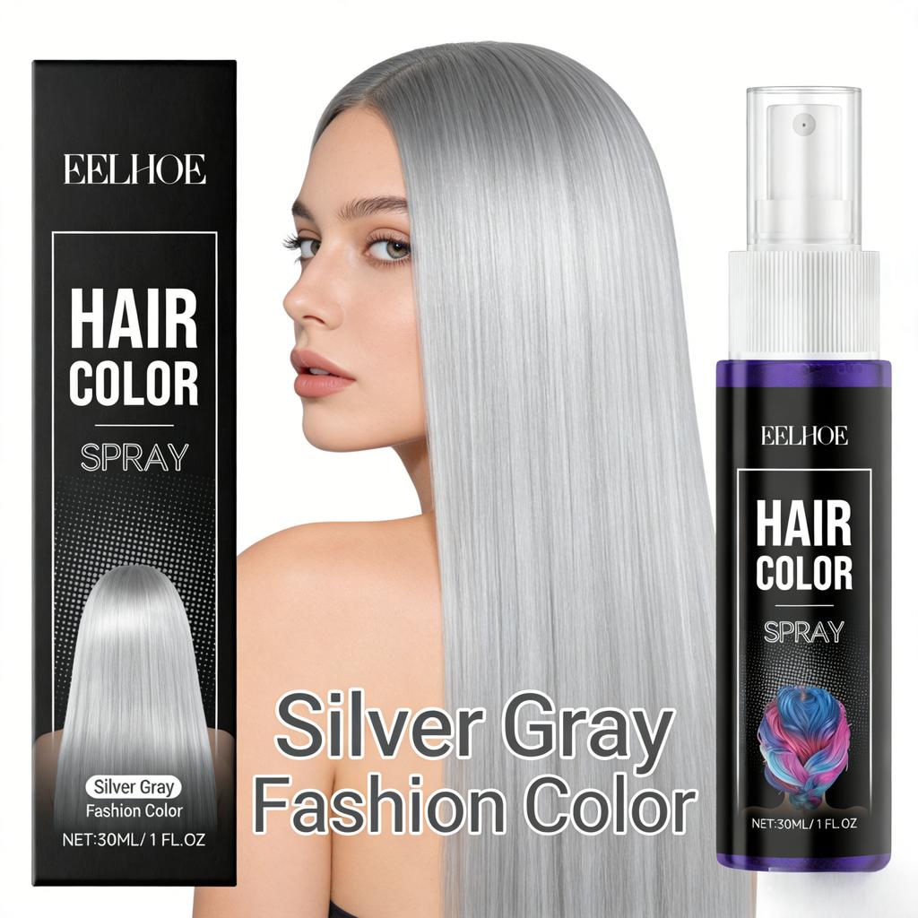 EELHOE Colored Hair Spray Temporary Colors Carnival Purple Blue Hair Dye Hair Styling Multi Color One-Time Use Hair Color Spray