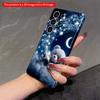 2DFlat Samsung phone case Starry Bear on Cloud with Crescent Moon Applicable to Galaxy S22 S23 S24 S25ULTRA S26 A12 A13 A14 A15 A16