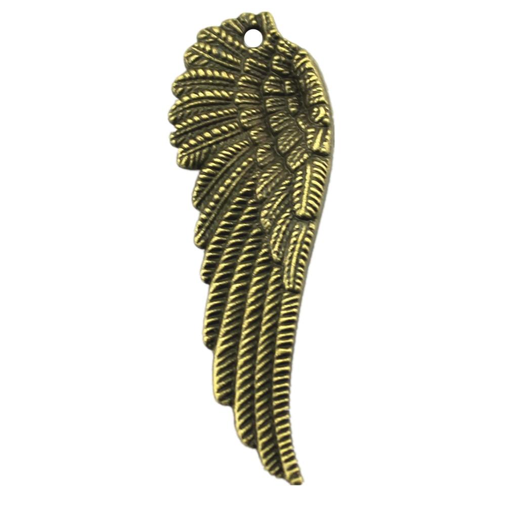 

5шт Ангел Крыло Шармы Чары Античная бронза Цвет Цинковый сплав 51X17mm
