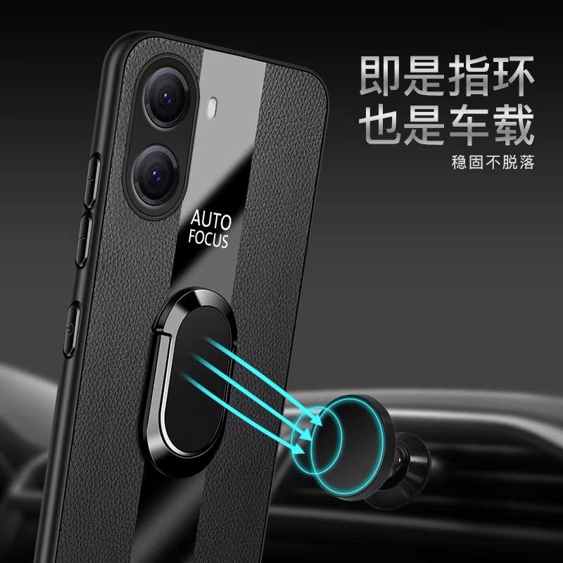 Case For POCO X7 Pro 5G Case Magnetic Ring Phone Cover For Xiaomi POCO X7 Pro Redmi Turbo 4 Luxury Leather Shell Silicone Bumper