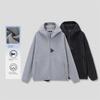 Dongjie No Logo Flus Structure Design Fleece Outdoor Autumn and Winter Warm Hooded Jacket for Men and Women Couples