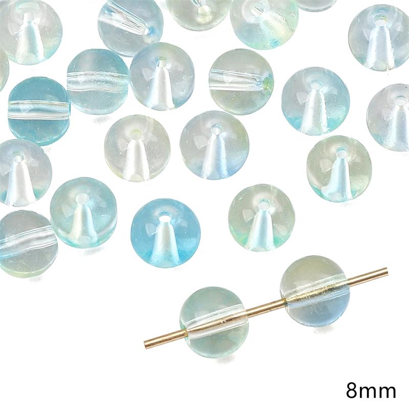 20pcs Blue Color Crystal Glass Loose Space Beads for Bracelet Necklace DIY Jewelry Craft Making Beads