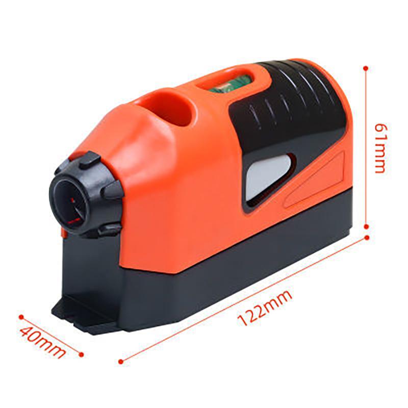 Portable Mini Vertical Laser Spirit Level Laser Straight Level 90 Degree Mouse-shaped Plastic Self-leveling Measuring Tool