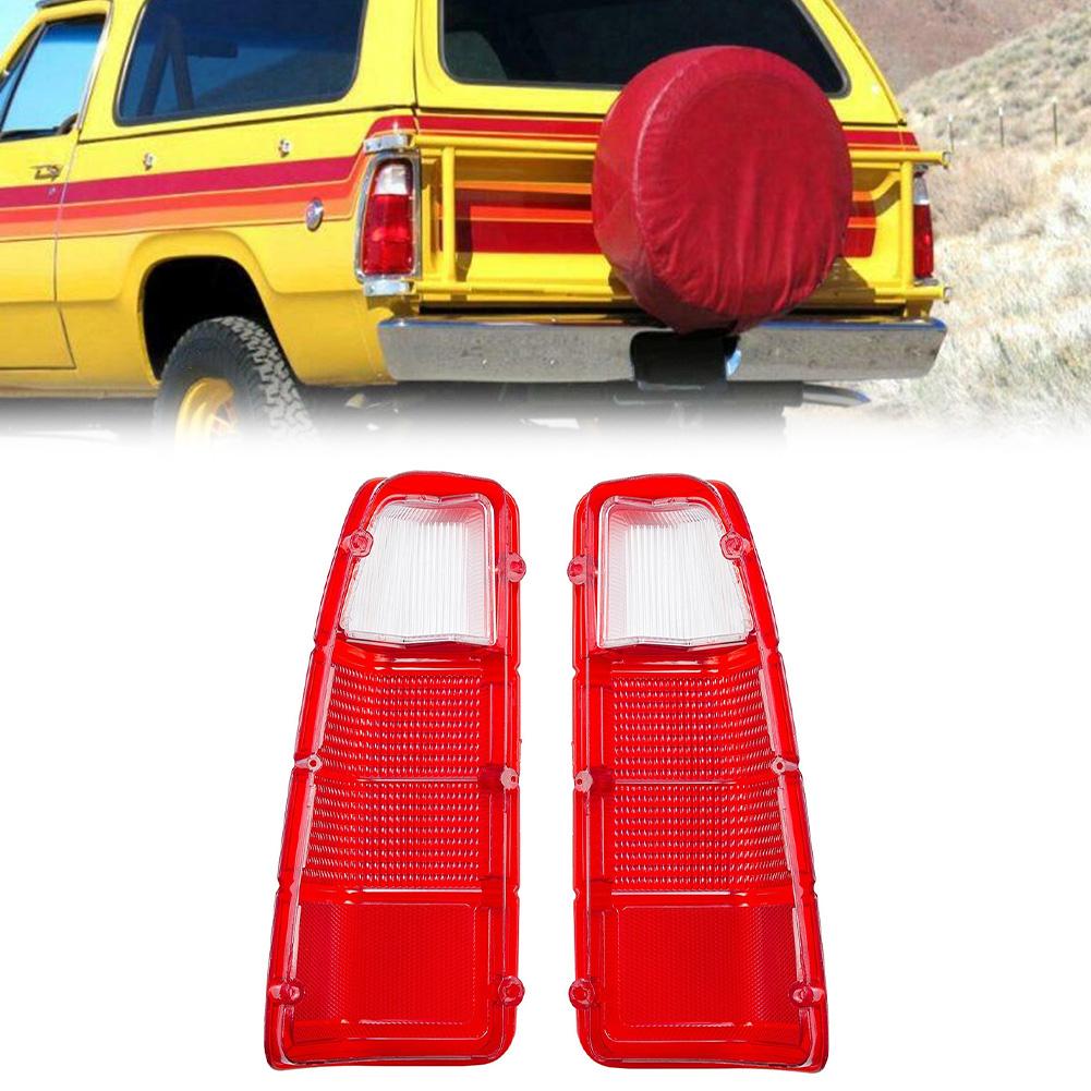 Classic Truck Restoration Red White Tail Light Lens Reinforced Design Easy Bolt-on Installation Reuse Factory Hardware