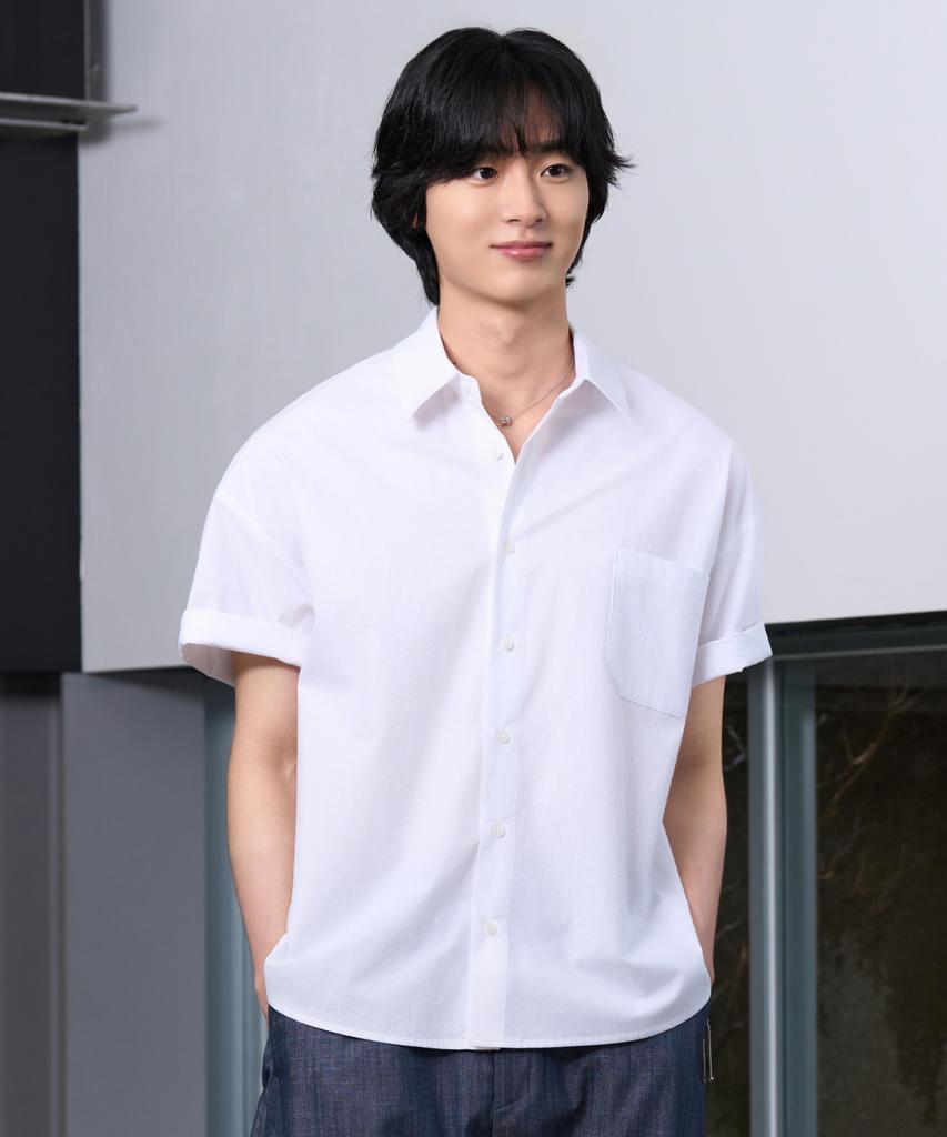 HYOJI 26 Ss Semi-Crop Bio-Washed [Short Sleeve] Shirt (4 Colors)