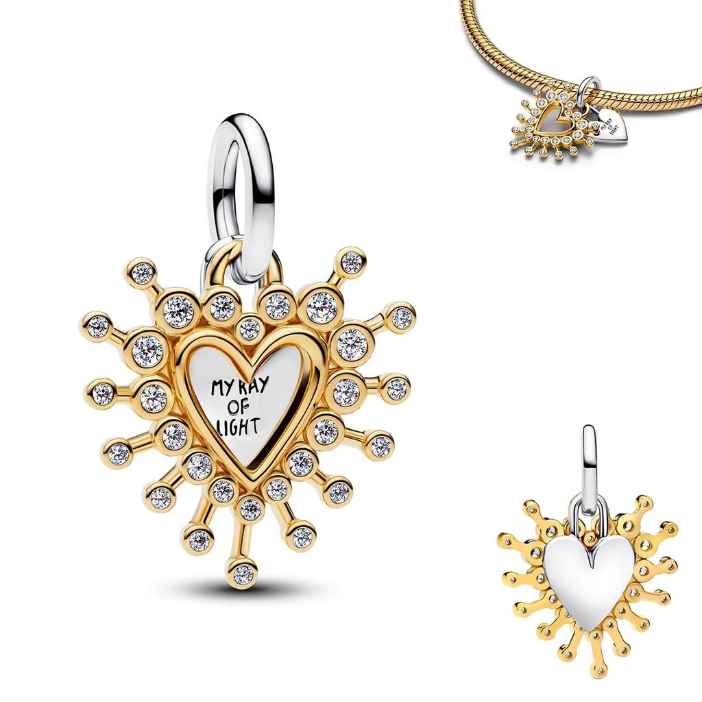 Authentische Kupfer Goldene Runde Anhänger Pferd Löwe Burg Perlen Armband Halsketten Damen Weihnachten Halloween DIY Geschenk