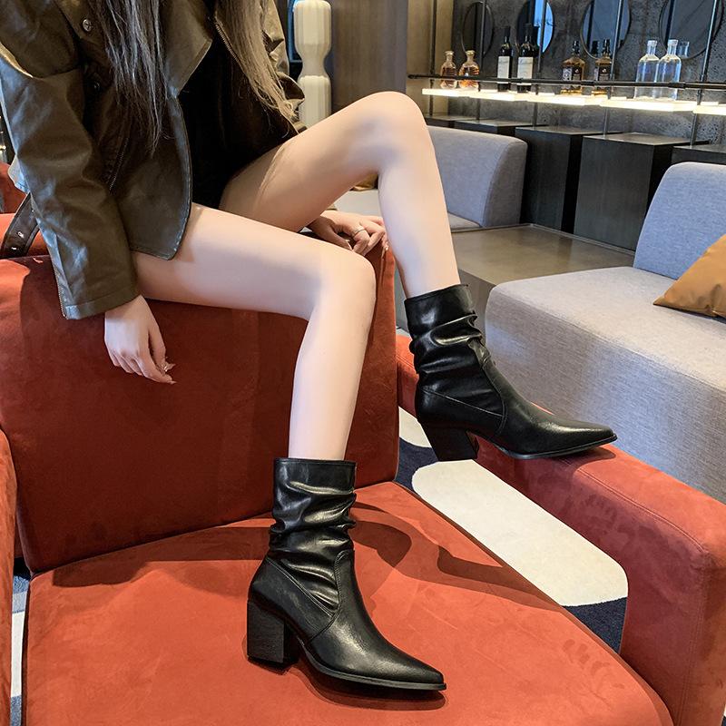 Fashion Fashion Casual Leather Chelsea Boots for Women Autumn Winter Soft Soled Women's Platform Shoes Designer New Ankle Boots Female