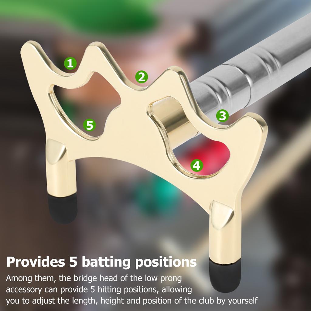 Retractable Billiard Bridge Stick Pool Table Billiards Cue Bridge Stick with Replaceable Bridge Head 12.8-60" Expandable Pools