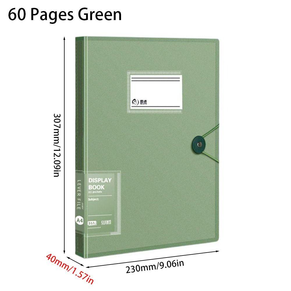 1Pcs Transparent Insert Paper A4 File Folder A4 Document Organizer Bag  for Office School Stationer