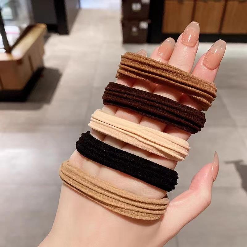 Bag Women High Elastic Seamless Hair Rope Durable Girls No Crease Ponytail Holder Rubber Band Hair Accessories