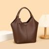Elegant Women's Versatile Bucket Bag – High-End, Large Capacity, Textured Handbag for Commuting and Practical Use