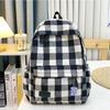 Retro backpack junior high school college student schoolbag women's new casual backpack niche large capacity
