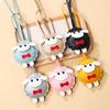 Soft PU Leather Sheep Keychain Cartoon Sheep Bag Charm Trendy Lamb Pendant Keyring  Bag Accessories