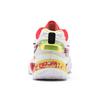 Li Ning Saga 3pro Cushioning Slip Resistant Abrasion Resistant Low Top Badminton Shoes Unisex White Yellow AYAV001-5