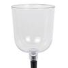 Outdoor Camping Collapsible Wine Glass with Detachable Stem Portable Unbreakable Clear Wine Goblet Travel Shatterproof Champagne Cup
